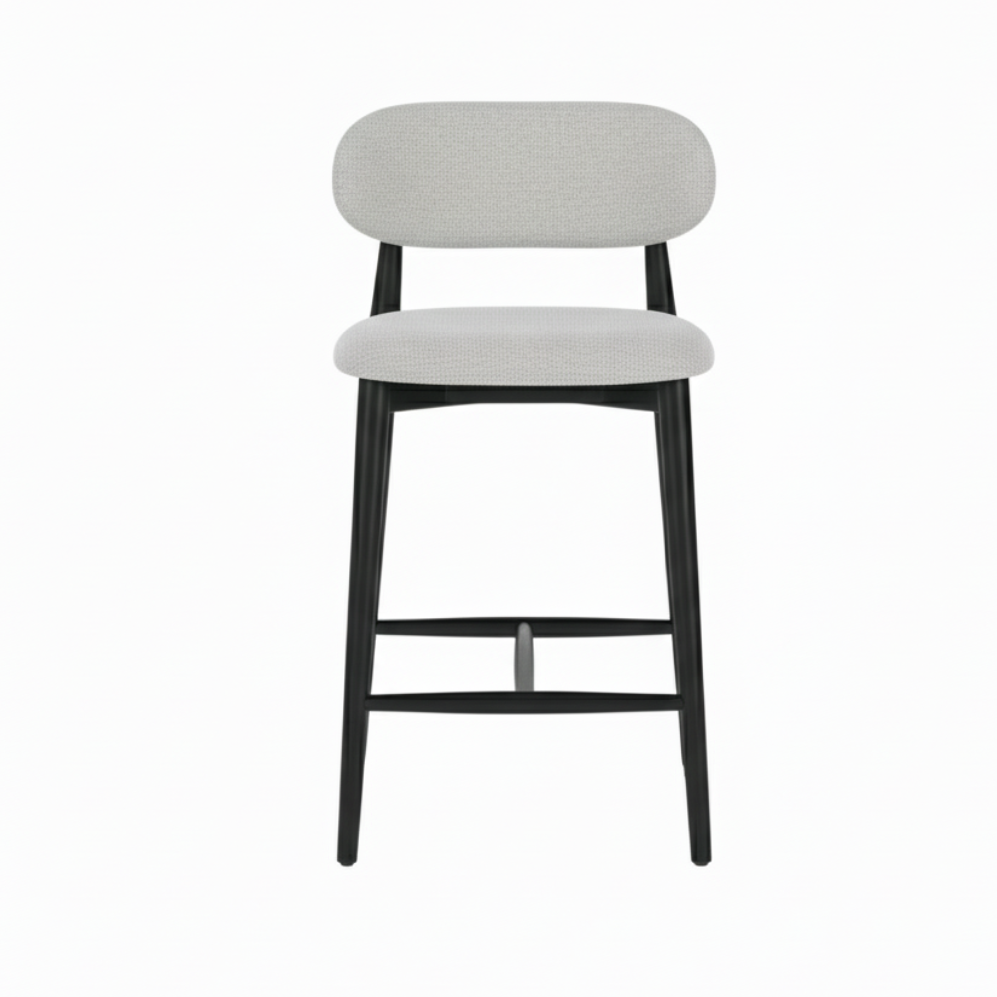 Lillian Counter Chair: Light Grey Linen